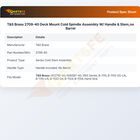 T&S Brass 2709-40 Deck Mount Cold Spindle Assembly W/ Handle & Stem,no Barrel