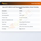 Bunn 23717-0003 Hi-Limit Thermostat W/ Reset Button, 4 Screw Terminals, 230&deg;F