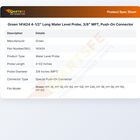 Groen 141424  4-1/2" Long Water Level Probe, 3/8" MPT, Push-On Connector