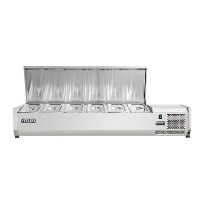 Vitlife Commercial VVRX2000/380S Refrigerated Countertop Condiment Station