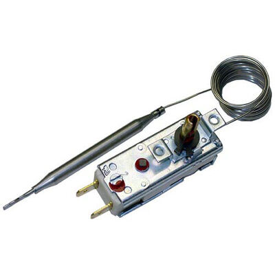 Hatco R02-16-039 EGO Thermostat, 1/4" TERM, D STEM Flat Left, 82-200F,TEMP, FSD