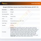 Blodgett 41006 Black Indicator Knob Printed White Number with OFF-1-10