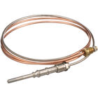 Johnson Controls K16RA48 Coaxial 48" Heavy Duty Thermocouple W/thick Capillary, 20-30 MV, 11/32"-32 Threads, Nickel Plated