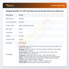 Blodgett BL40613 Safety Relief Valve 3/4" MNPT 50 PSI