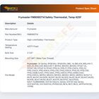 Frymaster FM8060714 Fryer Safety Thermostat 425&deg;F