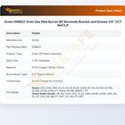 Groen 009027 Oven Gas Pilot Burner W/ Electrode Bracket and Screws 1/4" CCT NAT/LP
