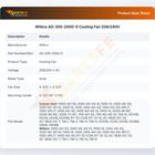 Wittco AD-305-2000-0 Cooling Fan 208/240V