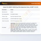 Hobart 00-409557-00003 Dual Pilot Adjustment Valve, 1/8 MPT X 1/4 CC