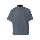 Allpoints 2126SLBKS KNG Sm Active Chef Shirt Mens Slate/Black SS