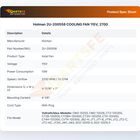 Holman 2U-200558 COOLING FAN 115V, 2700