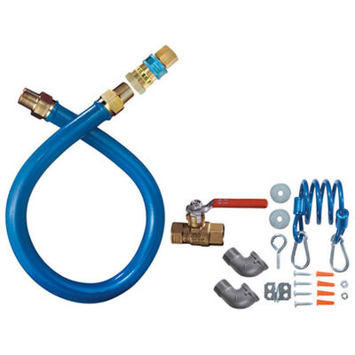 Dormont 16100KIT48 Gas Hose Kit PVC Coating 1" X 48" SS