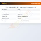 White Rodgers 36E96-304 2-Stage Gas Valve Replacement Kit