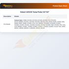 Hobart 441235 Temperature Probe 1/4" X 4"
