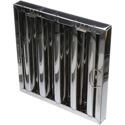 Component Hardware Group CHGFR51-1616H Hoold Filter, Type6, 16 X 16 X 2;1616HRSS, Stainless Steel, BTM Bracket