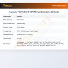 Frymaster FM8064145 Fryer Drain Valve W/Handle 1-1/4" FPT