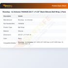 Roundup - AJ Antunes 7000626 Contact Toaster Silicone Belt Wrap Black 28.5" X 11.25" 2-Pack