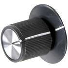 Hatco HT5-30-043-00 Black Pointer Knob W/white Indicator, 1-1/8" DIA, .187 FLAT RIGHT