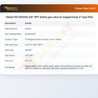Hobart 00-920442 Gas Safety Valve Body & Magnet Head Assembly 3/8" NPT K Type Pilot