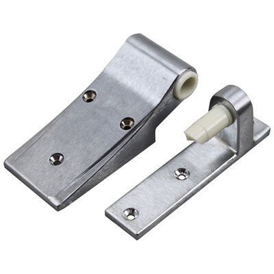 Kolpak 236201075 Refrigerator Brushed Chrome Lower Door Hinge 7" X 7" OD