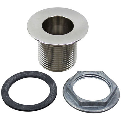 Standard Keil 1816-1410-1368 1" NPS Nickel Plated Brass Sink Drain W/ 2" Flange, 1-3/8" Opening