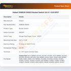 Hobart 358628-00002 Rocker Switch 3/4 X 1-5/8 SPDT
