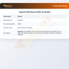 Imperial 11050 Charbroiler Burner W/Air Shutter