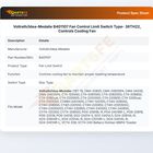 Vollrath/Idea-Medalie B401107 Fan Control Limit Switch Type- 36TH22, Controls Cooling Fan