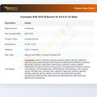 Frymaster 826-1072 Fryer IR Burner 15-1/4" X 8-1/2" Steel
