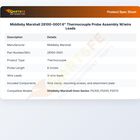 Middleby Marshall 28100-0001 6" Thermocouple Probe Assembly W/wire Leads
