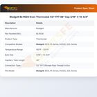 Blodgett BL11528 Oven Thermostat 1/2" FPT 48" Cap 3/16" X 14-3/4"