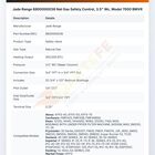 Jade Range 8800000038 Natural Gas Safety Control 3.5" WC Model 7000 BMVR