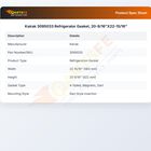 Kairak 3095033 Door Gasket 20-9/16" X 22-15/16"
