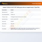 Hobart 713102-24 K-Type Gas Safety Pilot Valve Body & Magnet Head Assembly 3/8" NPT