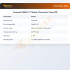 Frymaster FM826-1177 Fryer Safety Thermostat 425&deg;F