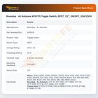 Roundup - AJ Antunes 401K115 Toggle Switch, DPST, 1/2", ON/OFF, 20A/250V