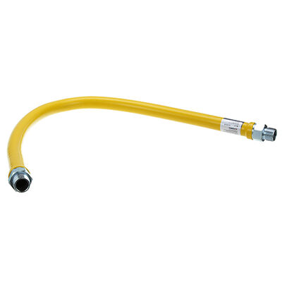 Dormont 68005951 Gas Hose Connector 1" X 48" S/S Yellow 1" Connection