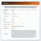 Garland 2522100 Gray Burner Valve Indicator Knob W/Protrusion, 2-3/16" DIA, Mount .262", Position Up/Down, 1" Protrusion for .25" D-STEM Flat Up