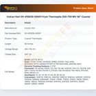 Vulcan Hart 00-410839-00001 Fryer Thermopile 36" Coaxial 250-750 mV