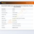 Berkel 404575-00693 Carbon Steel Slicing Blade W/22 High Points Threaded Stud and Bushing
