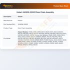 Hobart 343608-00002 Door Chain Assembly