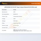 APW 825301-00 Equivalent Quartz Element W/Wire Lead #14 19-5/8"