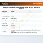 Montague 01299-8 Push Button Switch W/ 2x 1/4" Tab Term, Mom On/off, 125/250V