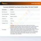Frymaster 8065964SP Fryer Basket Lift Gear Motor 115V 60HZ 1.02AMP