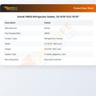 Kairak 19600 Door Gasket 20-9/16" X 22-15/16"
