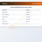 Garland 1046298 Burner Gas Valve 1/8 MPT