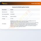 Garland GL1516301 Ignition Control