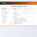 Pitco 60142301 Amber Signal Light Neon 120V