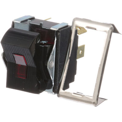 Wittco AD-213 Red Lighted Rocker Switch 4 X 1/4" Tab Terminal
