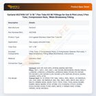 Garland 4527418 1/4" X 18 " Flex Tube Kit W/ Fittings for Gas & Pilot Lines,1 Flex Tube, Compression Nuts, 1Male Breakaway Fitting