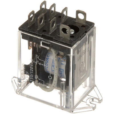 Hobart 1000V6-00271 Oven Relay 8-Terminals 3/16" 110/120V